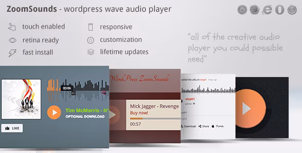 ZoomSounds – WordPress Wave Audio Player