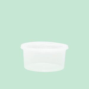 PP Rounded container - TRANSPERNT MICROWAVE HEATING    500 CC